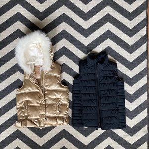 Gymboree Vest and Lands’ End Vest Size Girls 5-6